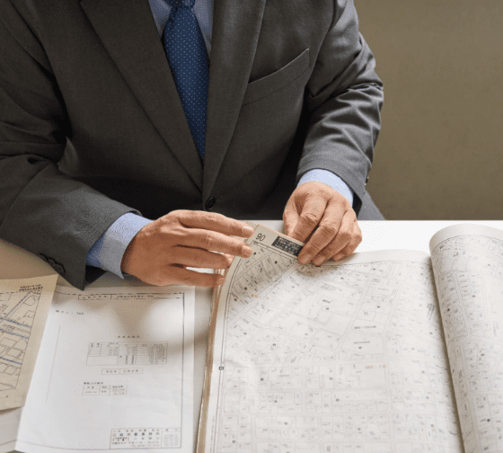 打ち合わせ中の男性